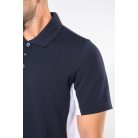 Kariban FLAG rövid ujjú galléros póló kontrasztos oldalrésszel