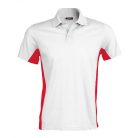 Kariban FLAG rövid ujjú galléros póló kontrasztos oldalrésszel