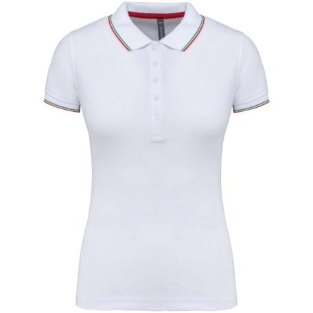 Kariban KA251 női rövid ujjú galléros pamut póló