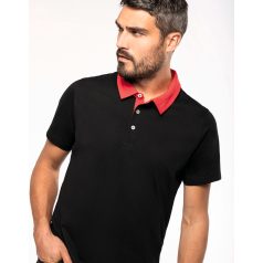 Kariban KA260 férfi kontrasztos jersey galléros póló