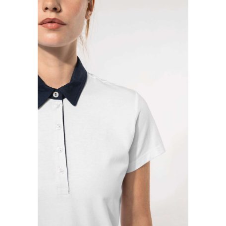 Kariban KA261 női kontrasztos jersey galléros póló