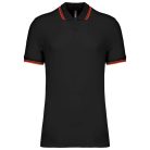 Kariban KA272 férfi rövid ujjú galléros póló két csíkkal az ujján