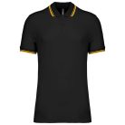 Kariban KA272 férfi rövid ujjú galléros póló két csíkkal az ujján