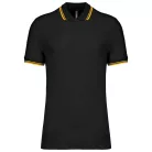 Kariban KA272 férfi rövid ujjú galléros póló két csíkkal az ujján