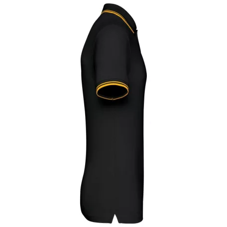 Kariban KA272 férfi rövid ujjú galléros póló két csíkkal az ujján