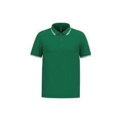   Kariban KA272 férfi rövid ujjú galléros póló két csíkkal az ujján