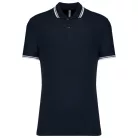 Kariban KA272 férfi rövid ujjú galléros póló két csíkkal az ujján