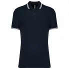 Kariban KA272 férfi rövid ujjú galléros póló két csíkkal az ujján