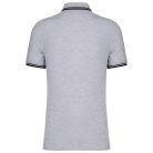 Kariban KA272 férfi rövid ujjú galléros póló két csíkkal az ujján