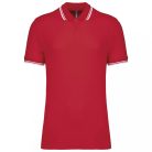 Kariban KA272 férfi rövid ujjú galléros póló két csíkkal az ujján