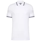 Kariban KA272 férfi rövid ujjú galléros póló két csíkkal az ujján