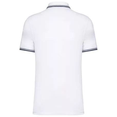 Kariban KA272 férfi rövid ujjú galléros póló két csíkkal az ujján