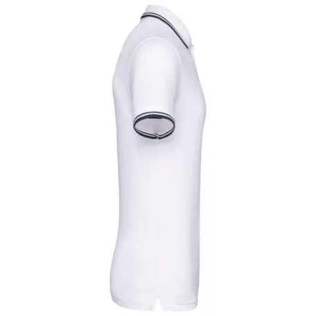 Kariban KA272 férfi rövid ujjú galléros póló két csíkkal az ujján