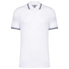 Kariban KA272 férfi rövid ujjú galléros póló két csíkkal az ujján