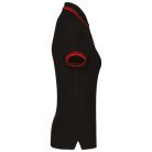 Kariban KA273 női rövid ujjú galléros póló két csíkkal az ujján