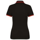 Kariban KA273 női rövid ujjú galléros póló két csíkkal az ujján