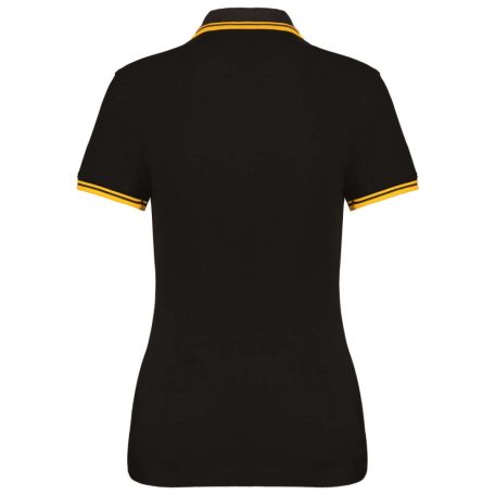 Kariban KA273 női rövid ujjú galléros póló két csíkkal az ujján