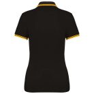 Kariban KA273 női rövid ujjú galléros póló két csíkkal az ujján