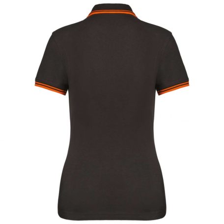 Kariban KA273 női rövid ujjú galléros póló két csíkkal az ujján