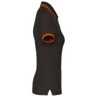 Kariban KA273 női rövid ujjú galléros póló két csíkkal az ujján