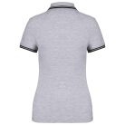 Kariban KA273 női rövid ujjú galléros póló két csíkkal az ujján