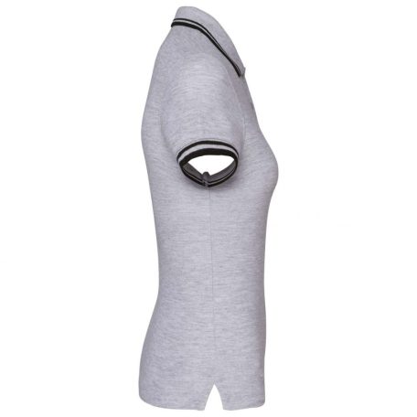 Kariban KA273 női rövid ujjú galléros póló két csíkkal az ujján