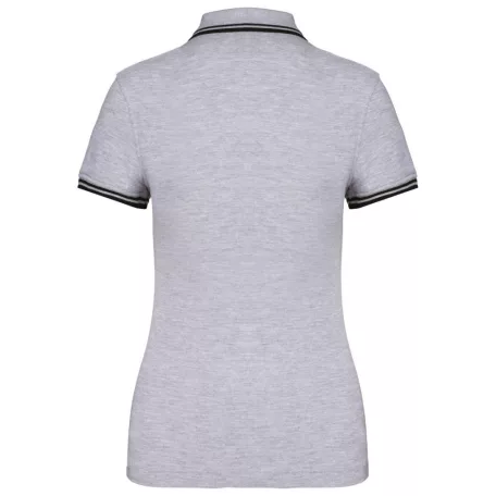 Kariban KA273 női rövid ujjú galléros póló két csíkkal az ujján