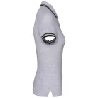 Kariban KA273 női rövid ujjú galléros póló két csíkkal az ujján