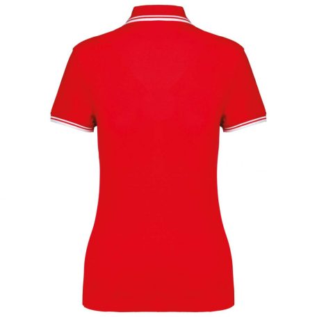 Kariban KA273 női rövid ujjú galléros póló két csíkkal az ujján