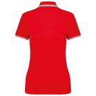 Kariban KA273 női rövid ujjú galléros póló két csíkkal az ujján