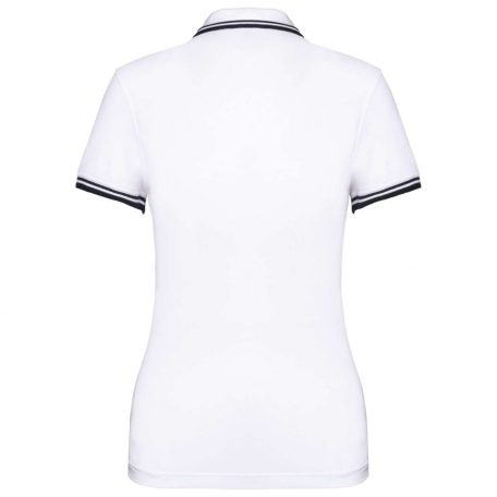 Kariban KA273 női rövid ujjú galléros póló két csíkkal az ujján