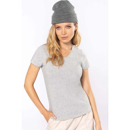 Kariban KA3015 női V-nyakú pamut/elasztán póló