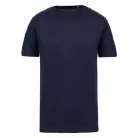 KA398 MEN'S SHORT-SLEEVED ORGANIC T-SHIRT WITH RAW EDGE NECKLINE