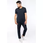 KA398 MEN'S SHORT-SLEEVED ORGANIC T-SHIRT WITH RAW EDGE NECKLINE