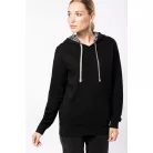 Kariban KA4013 kontraszt kapucnis pulóver