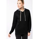 Kariban KA4013 kontraszt kapucnis pulóver