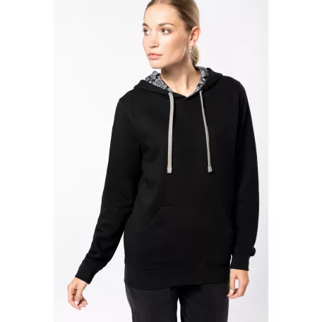 Kariban KA4013 kontraszt kapucnis pulóver