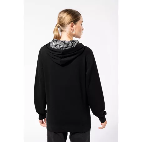 Kariban KA4013 kontraszt kapucnis pulóver