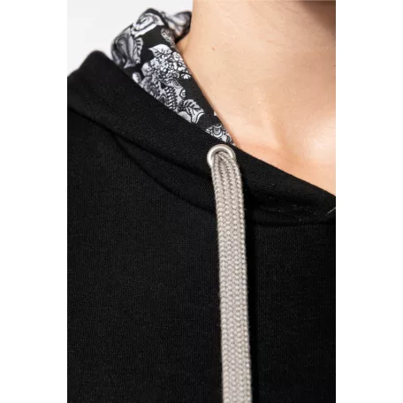 Kariban KA4013 kontraszt kapucnis pulóver