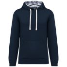 Kariban KA4013 kontraszt kapucnis pulóver