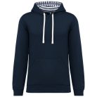 Kariban KA4013 kontraszt kapucnis pulóver