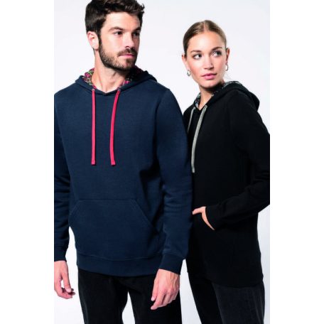 Kariban KA4013 kontraszt kapucnis pulóver