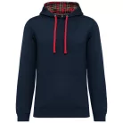 Kariban KA4013 kontraszt kapucnis pulóver