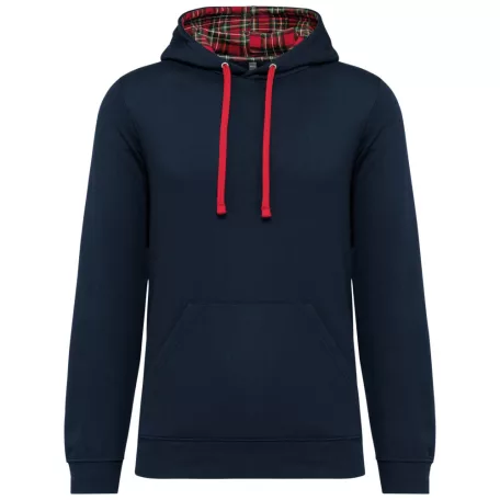 Kariban KA4013 kontraszt kapucnis pulóver