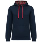 Kariban KA4013 kontraszt kapucnis pulóver