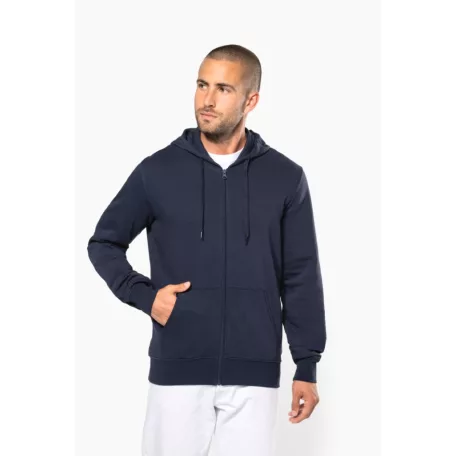 Kariban KA4030 férfi cipzáras pulóver kapucnival