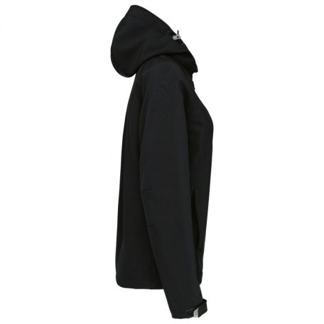 KA414 LADIES' DETACHABLE HOODED SOFTSHELL JACKET