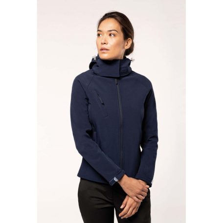 KA414 LADIES' DETACHABLE HOODED SOFTSHELL JACKET