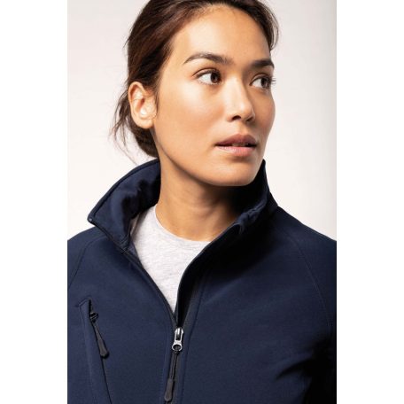 KA414 LADIES' DETACHABLE HOODED SOFTSHELL JACKET