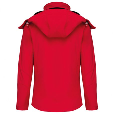KA414 LADIES' DETACHABLE HOODED SOFTSHELL JACKET